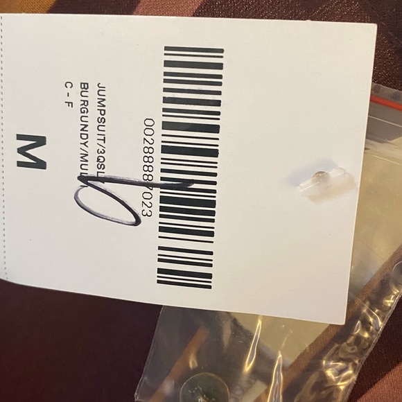 Striped Jumpsuit w Tag - Picture 3 of 3